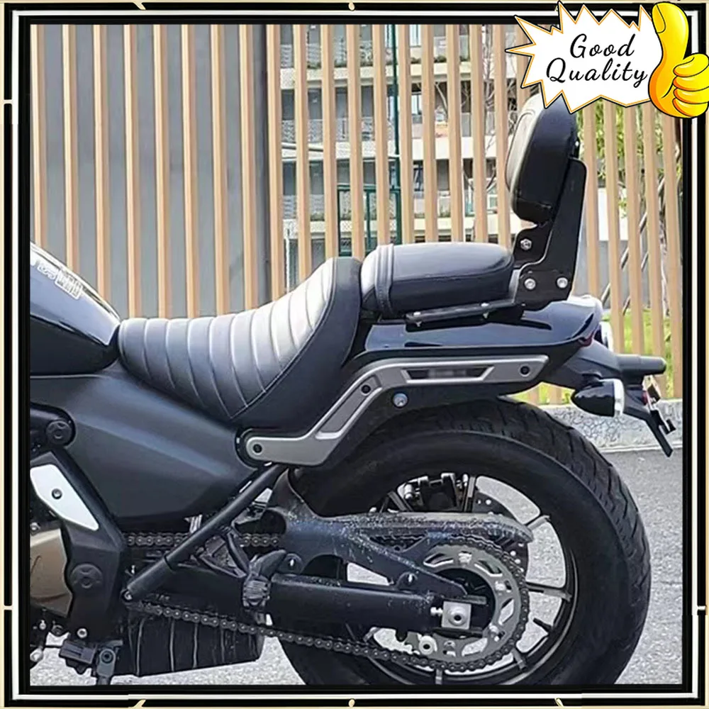【Good quality】For QJ SRV700 700SRV 700 SRV Motorcycle Backrest Rear Passenger Sissy Bar Luggage Rack