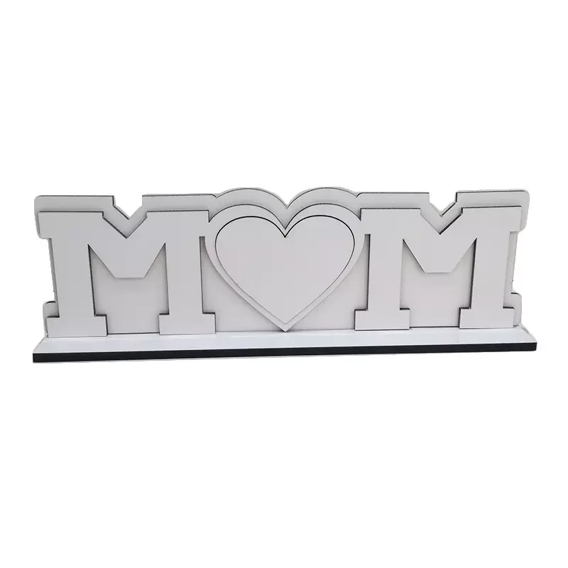 5 Pack Sublimation Blank MDF Photo Frame PaPa Picture Frame for DIY Heat Transfer Print Photo Sign Wall Frame Poster Desktop