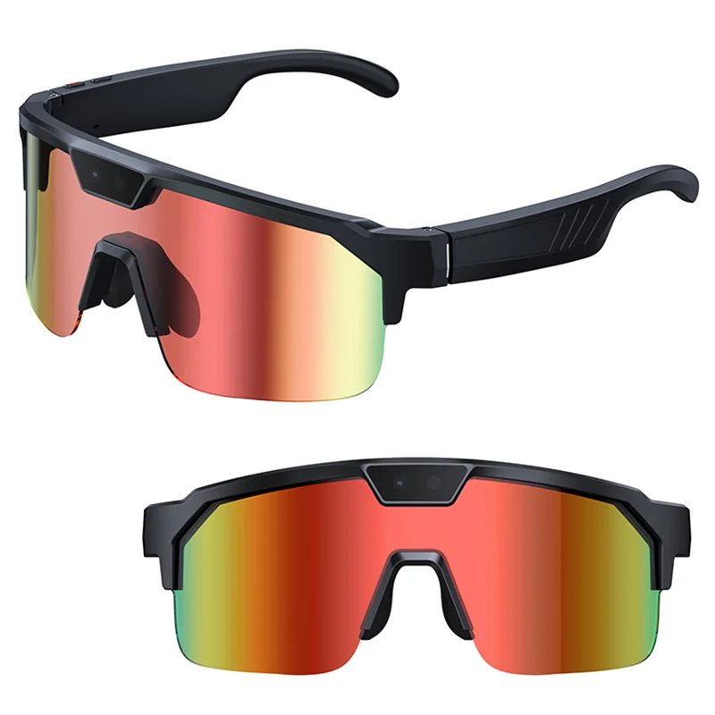 AliExpress Lenovo Q01 Smart Glasses 8MP Camera Outdoor Cycling Sports Sunglasses with HD Video Recording Bluetooth Audio Sunglasses