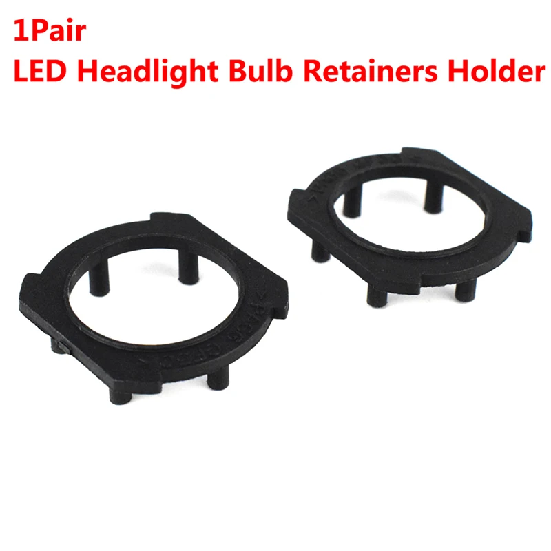 1Pair H7 Led Headlight Bulb Retainers Holder Adapter Headlight Fixing Bracket H7 Lamp Holder Base Holder Buckle For Mazda 3/5/6