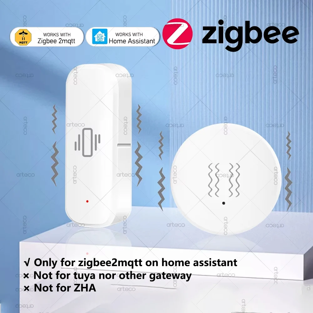 

Датчик вибрации Zigbee с функцией обнаружения наклона оси XYZ, домашняя безопасность, датчик сигнализации движения в реальном времени для домашнего помощника Z2MQTT