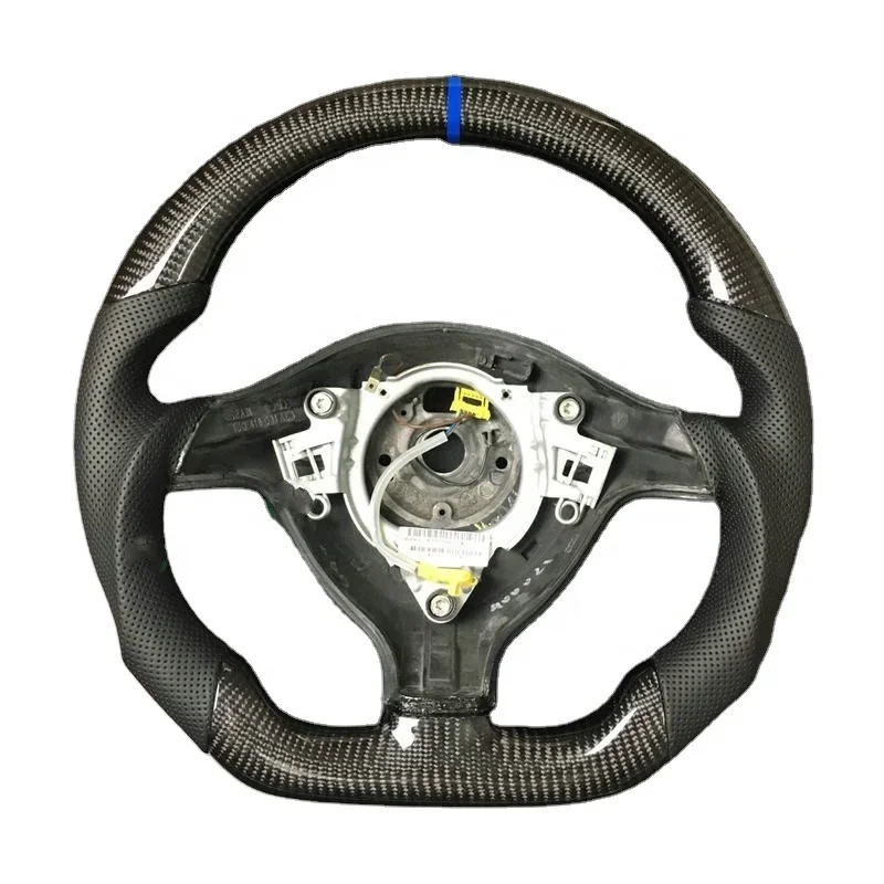 100% Real Carbon Fiber Steering Wheel With Leather For VW Volkswagen Golf 4 Mk4 GTI 1997-2003