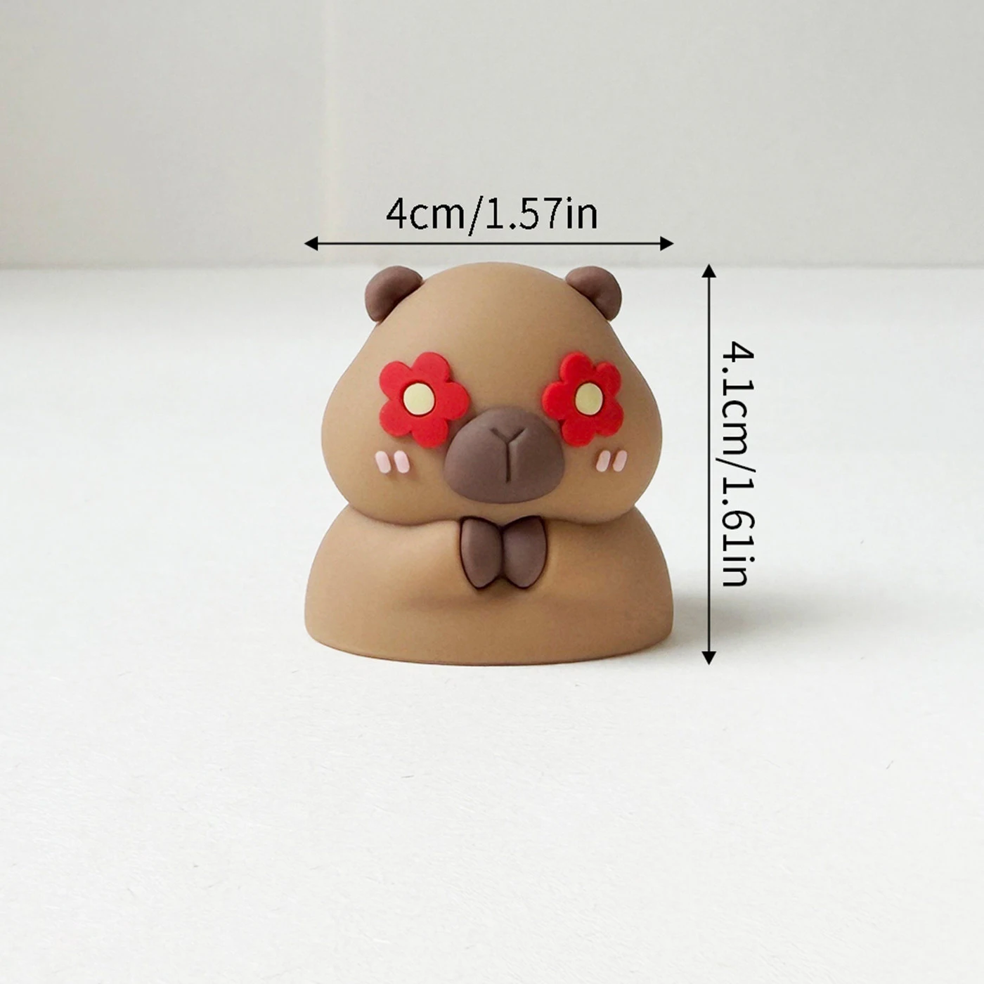 Niedliche Cartoon-Capybara-Ornamente Tier-Kuchendekoration Backzubehör Tischdekoration Auto-Innenausstattung Babyparty Kinderparty Deko-Artikel – Detail 4