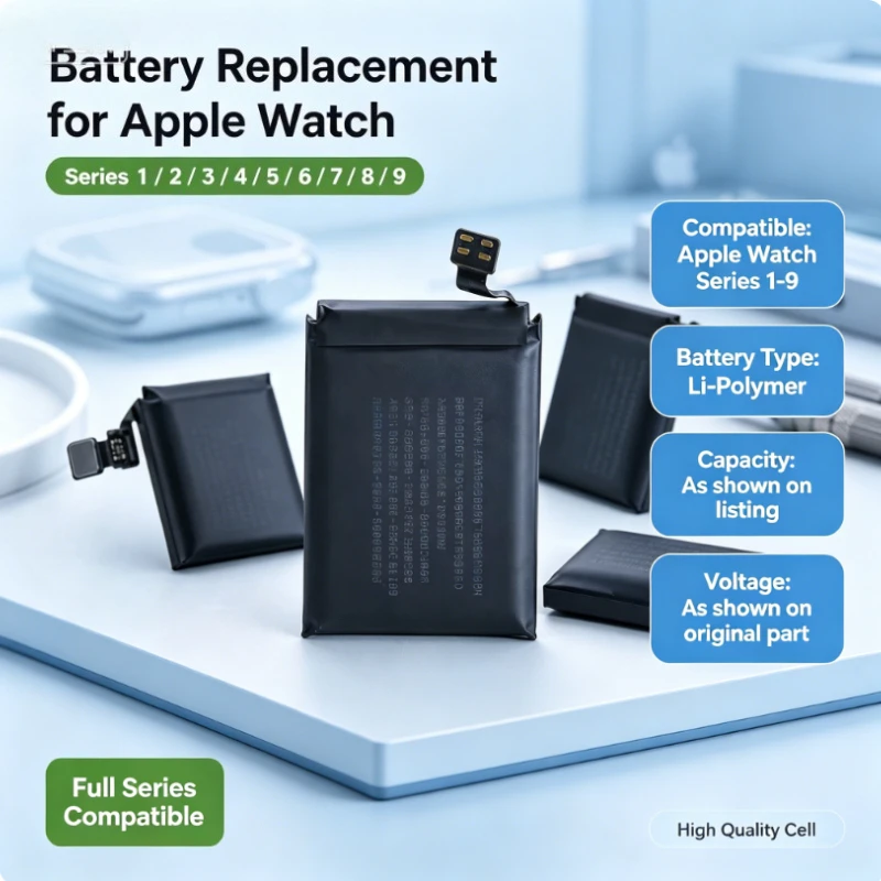 Smart Watch Replacement Battery For Apple Watch Series 1 2 3 4 5 SE 6 7 8 9 iWatch 38 40 41 42 44 45mm