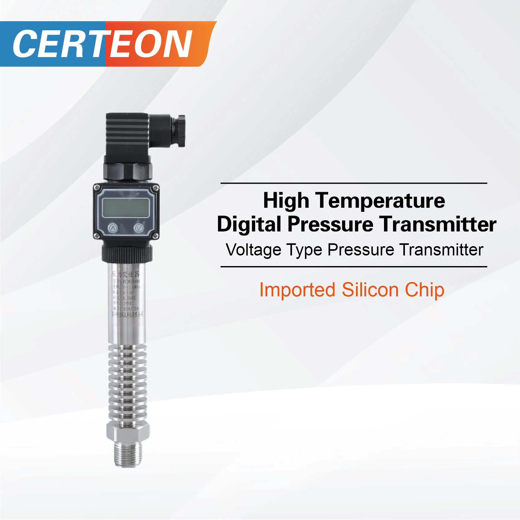

4-20mA/RS485/0-10V Output for Industrial Use High Temperature Pressure Transmitter 250°C with LCD Display