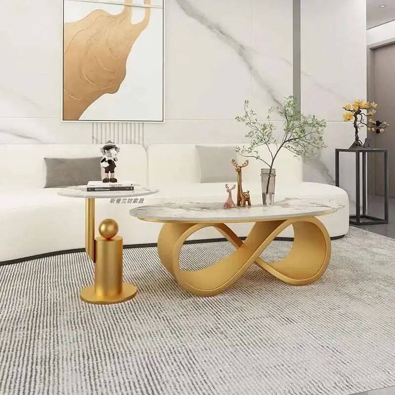 

Aesthetic Designer Side Table Metal Decoration Living Room Luxury Japanese Coffee Table Simple Mesas Bajas Salon Furniture