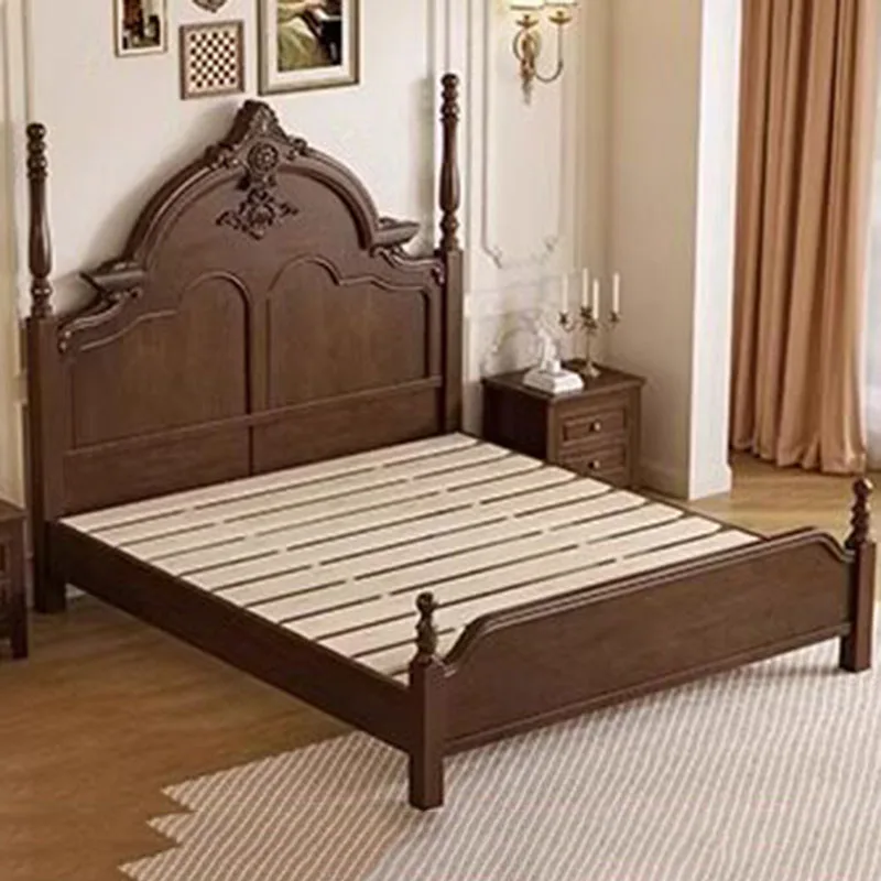 

Sleeping Bedroom Bed Frame Double Luxury Storage Wooden Design Girls Simple Massage Bed Princess Safe Muebles Unique Furniture