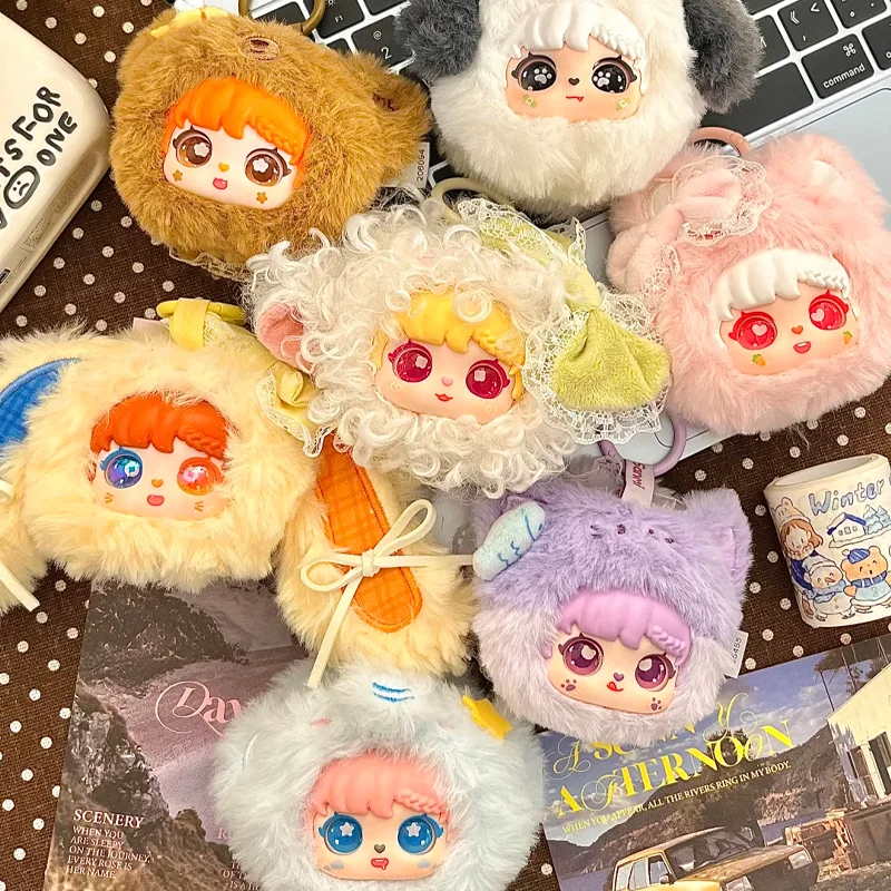 

Sanmi зеркало для макияжа с животными, виниловая плюшевая слепая коробка, модные игрушки, сумка, подвеска, украшение, брелок, милая кукла, загадочная коробка, подарок-сюрприз