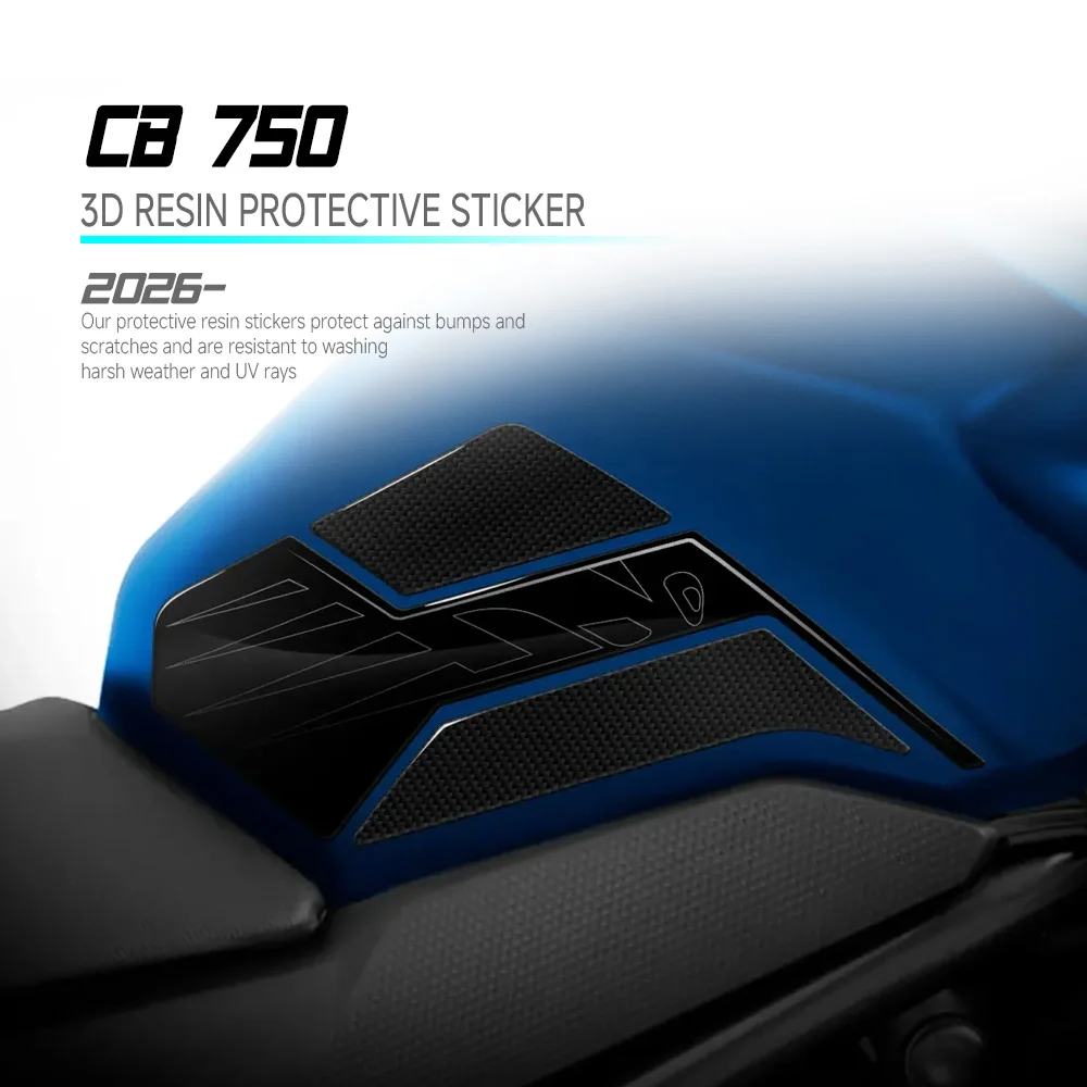 CB750 Accessories Motorcycle Fuel Tank Anti-Slip Pad 3D Resin Sticker Protection Kit for CB750 Hornet 2025 2026
