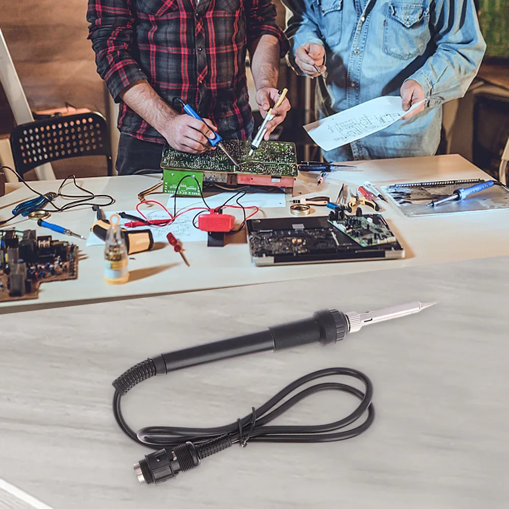 ด้ามจับหัวแร้งบัดกรีไฟฟ้า 5 ขา สำหรับเปลี่ยนหัวแร้งรุ่น 852D+ 853D 878AD 898D 936B 937D