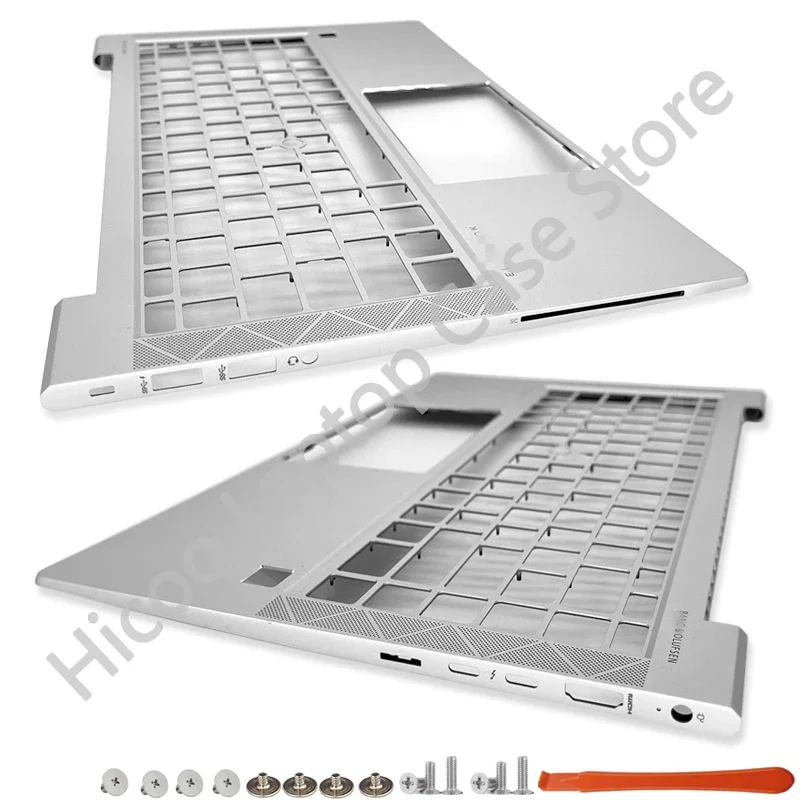 حافظة علوي لـ HP itebook ، غطاء خلفي LCD ، إطار أمامي ، قاعدة سفلية ، غطاء فضي ، شاشة سكنية ، جديدة ،! G7: G7