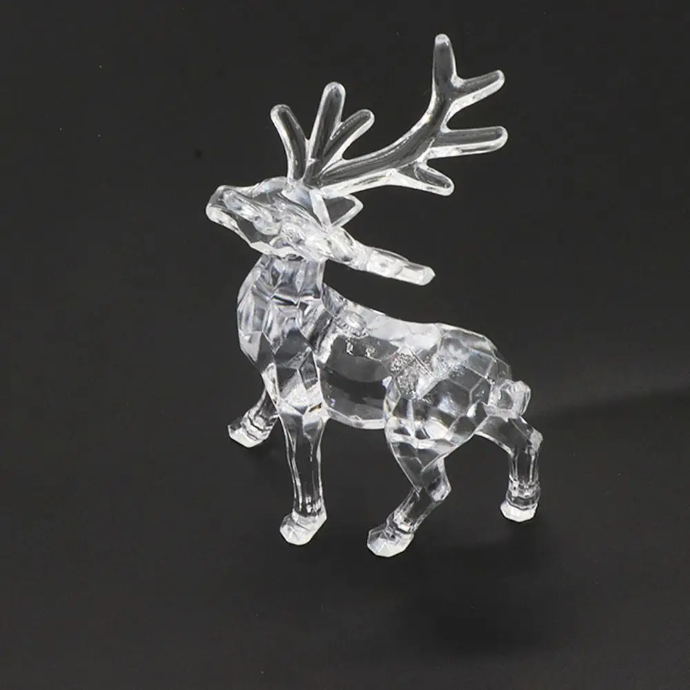 Easy Use Simulation Acrylic Deer Cute Acrylic Crystal Deer Deer Elk Birthday Gift