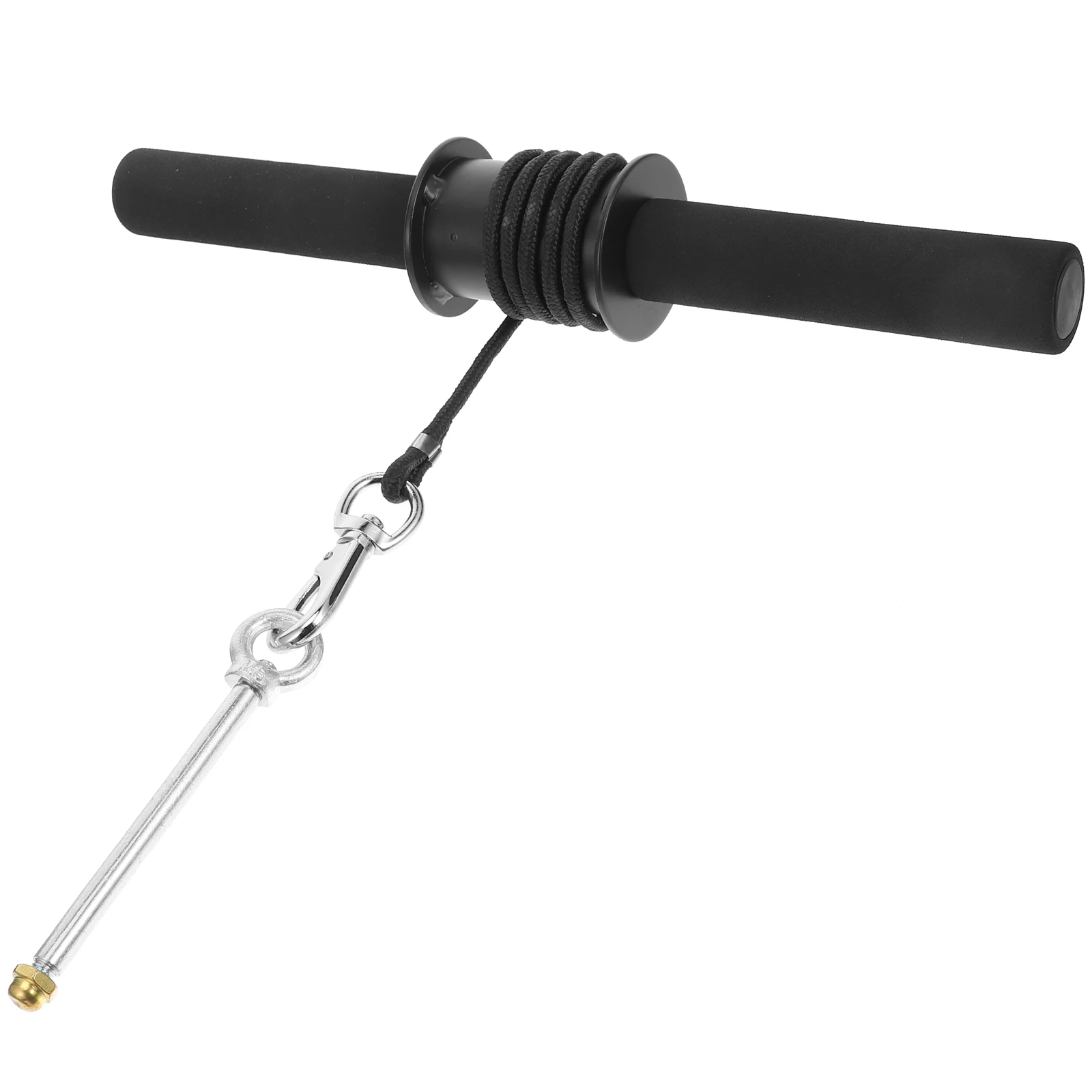 

Forearm Strengthener Wrist Roller Exerciser Arm Workout Trainer Fitness Supply Nylon Rope Iron Material Thick Handle Anti Skid