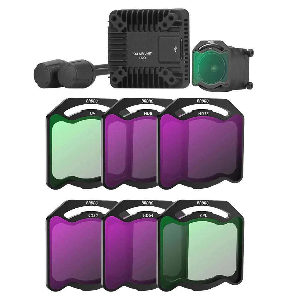 For DJI O4 Air Unit Pro Filter Lens Filter Set UV CPL ND8/16/32/64 Camera Lens Filter Kit Lens Filter Kit Drone Lens Accessories
