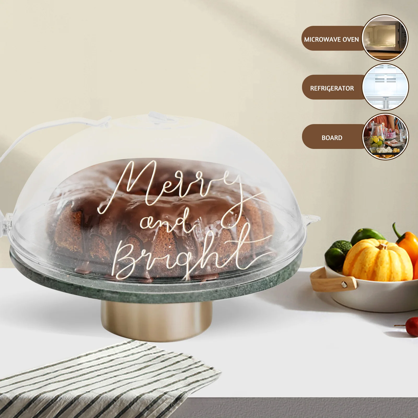 

Reusable Microwave Food Plate Covers for Heating Splatter Guard Oil Proof Temp 220C Storage Dust Proof Fridge Use Microwave Dish