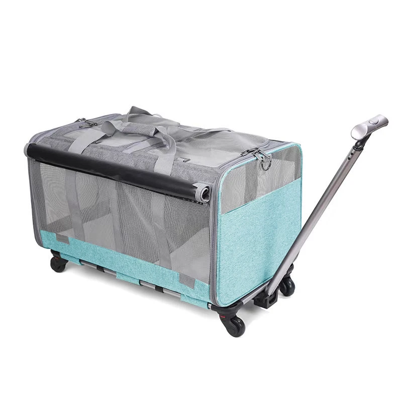 Chariot à roulettes pour animaux de compagnie, Electrolux, chats, château en mouvement, valise universelle, poignées portables respirantes, bagages amovibles pour animaux de compagnie avec roues, nouveau