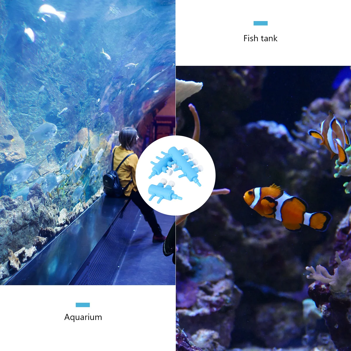 

3Pcs Aquarium Air Pump Oxygen Splitter Valve Adjustable Fish Tank Air Flow Control Accessories Aquarium Pump Accessories