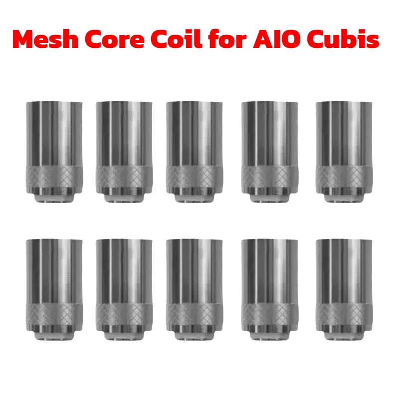 

10PCS Cubis AIO Vape Replacement Coil 0.5/1.0ohm Mesh Coils for Joyetech Cubis Pro Atomizer/Cuboid Mini E-Cig/Joyetech eGo AIO