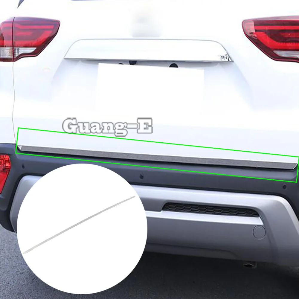 

For Hyundai IX35 2018 2019 2020 Car Styling Cover Stainless Steel Rear Tail Door Bottom Tailgate Trunk Lid Tail Gate Trim 1pcs