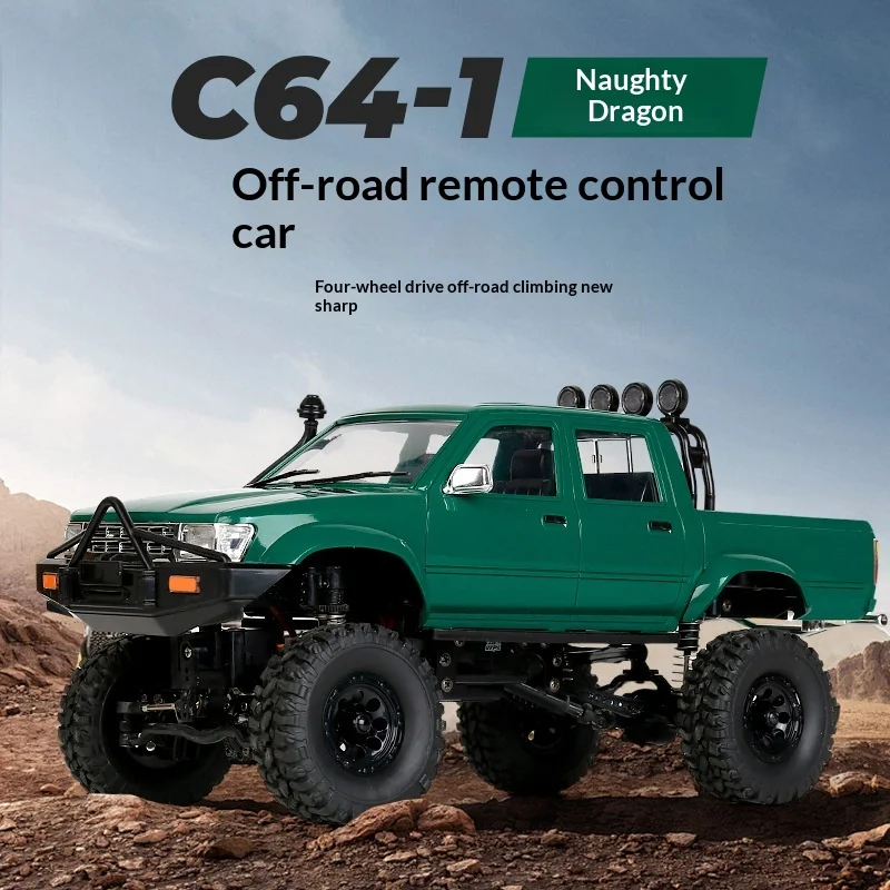 

Naughty Dragon C64-1 Full Scale Remote Control Model Off Road Climbing Vehicle Cross border Hot Selling Pickup Truck Boy Toy