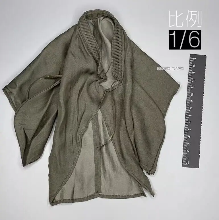 

Длинная рубашка Wuxia с изображением солдата, модель одежды, пальто для фигуры 12 дюймов, 1/6