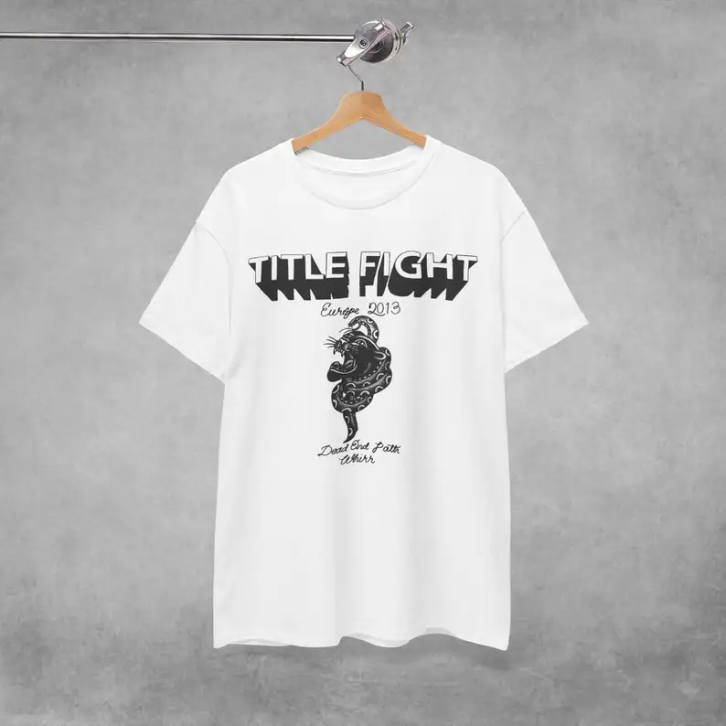 Title Fight Concert Balance and Composure Europe 2013 T Shirt Rock Music Band Indie Merch for Gift Back Graphi