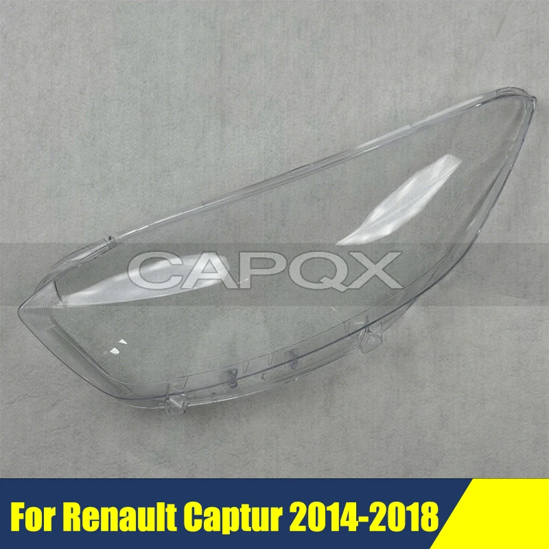

Front Bumper Headlight Shell For Renault Captur 2014-2018 Cover Shade Head Lamp Glass Head Light Lens Caps