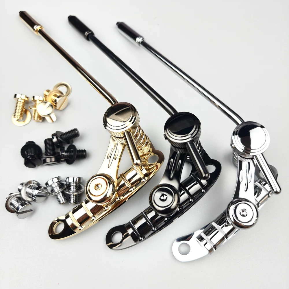 

Tune-O-Matic Style Electric Guitar Bridge Stop Bar Tailpiece Tremolo With Screws Locking Clamp For LP SG Guitars Tremol Upgrade