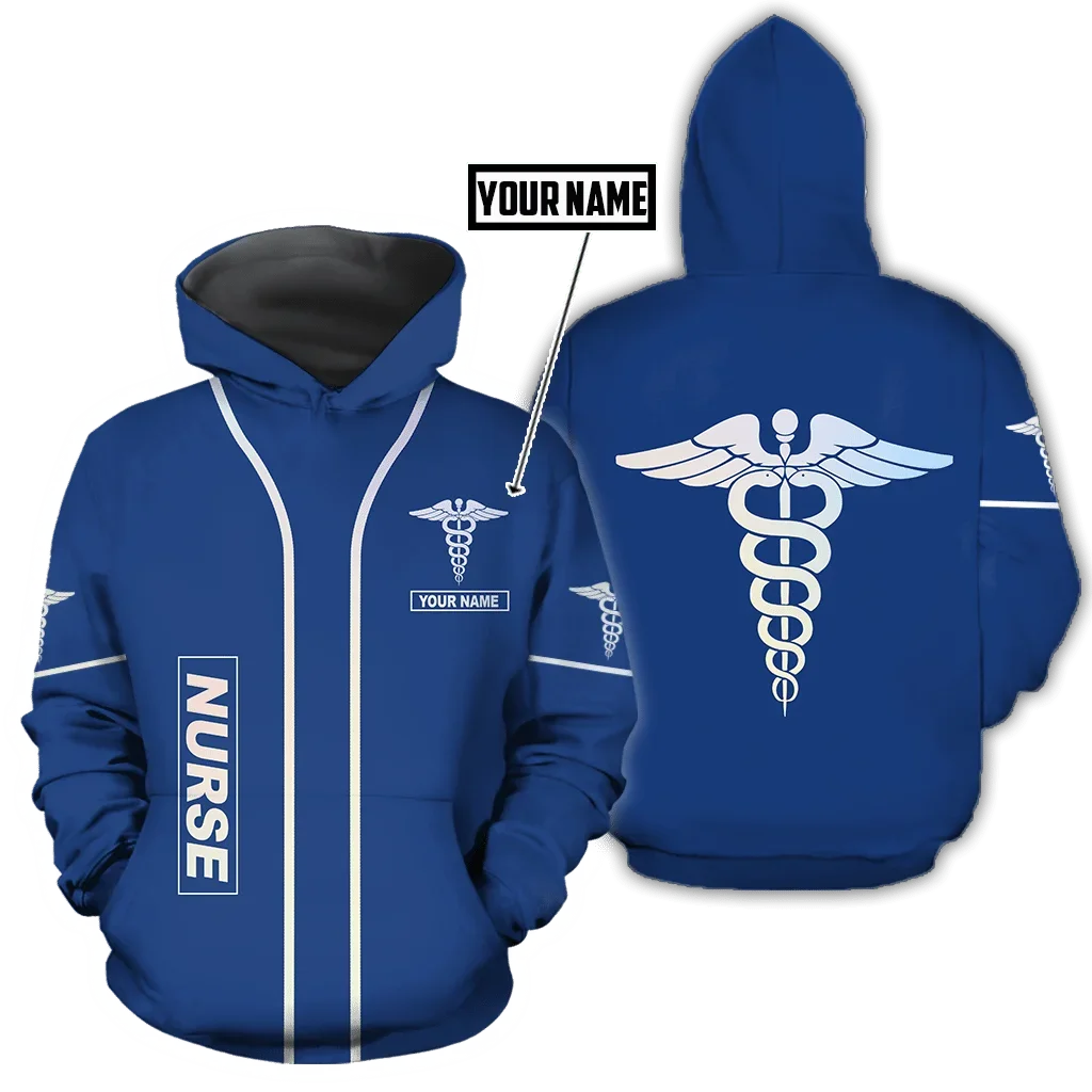 3D Printed Newest Nurse Custom Name Job Gift Art Unique Hrajuku Streetwear Unisex Casual Men Hoodies/Zip/Sweatshirt