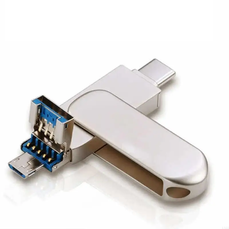 محرك أقراص فلاش محمول LX0B محمول U في 1 لنظام Android- النوع C USB3.0 DISK 32/64/128GB