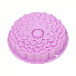 3D Flower Baking Tray Silicone Cake Molds Form Mousse Pizza Pan Large Bakery Dish Bakeware Tools DIY Toast Bread Moulds Ice Tray