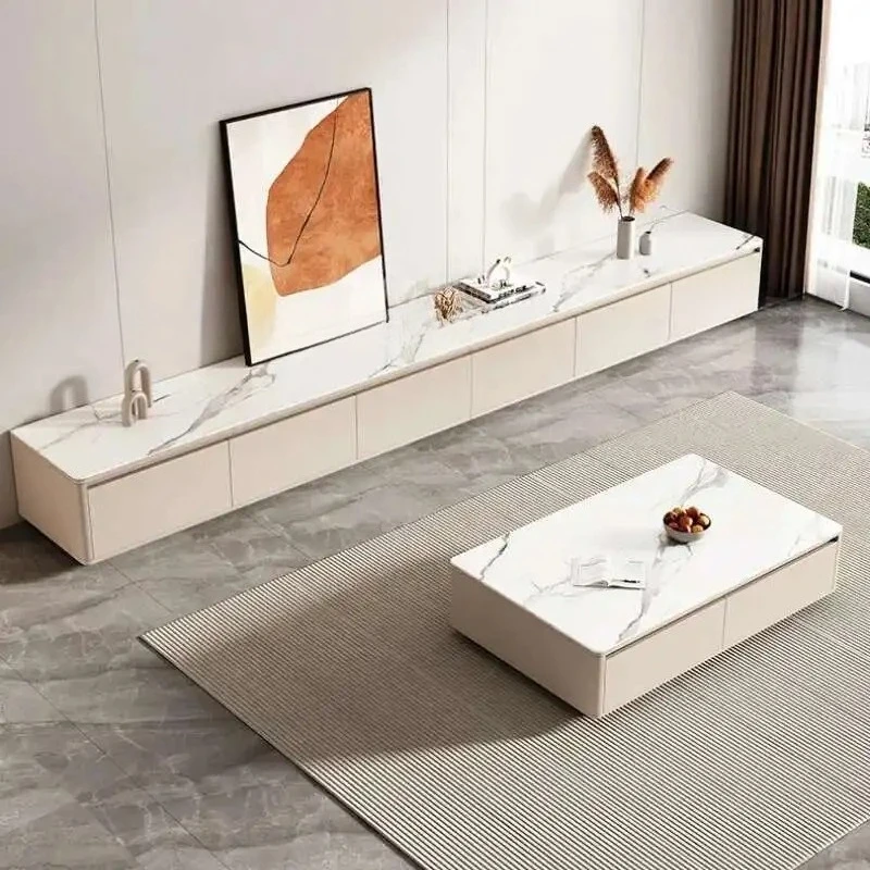 Consola de Monitor nórdico, estante de pantalla de suelo de madera, mueble de Tv blanco, mesa, Mueble Para, muebles de televisión, soporte de Tv moderno