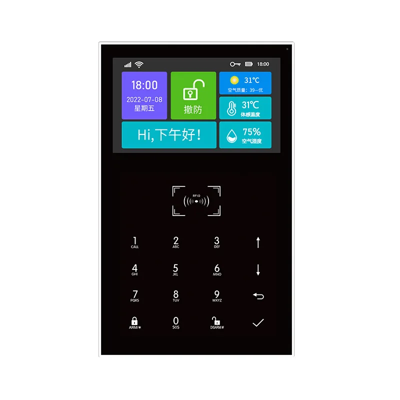 for 2G WiFi Intelligent Anti-Theft Alarm Host Wireless Anti-Zone Telephone SMS Remote Alarm System