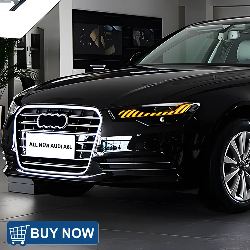 

Auto Headlights For Audi A6 C7 A6L S6 2012-2015 LED Car Front Lamps Assembly Upgrade A7 Style Dual Projector Lens Accessories