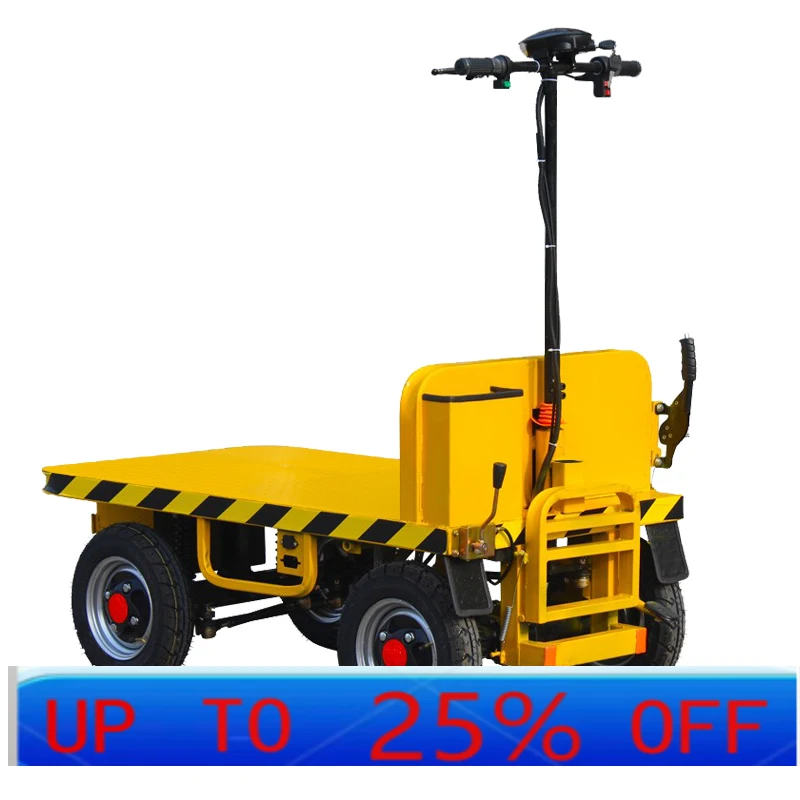 

LTT Электрическая четырехколесная тележка с платформой Тележка Грузовик Строительная площадка Обратный осел Складская тележка Транспорт логистики