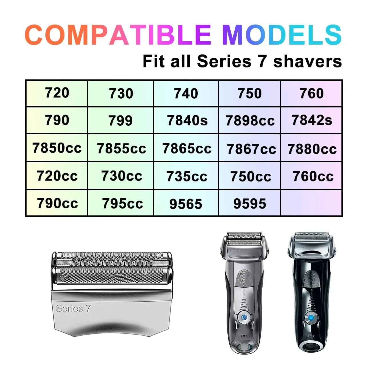 Braun Series 7 & 7 Pro Replacement Shaver Head with Precision Blades and Enhanced Cutting Performance - Image 5