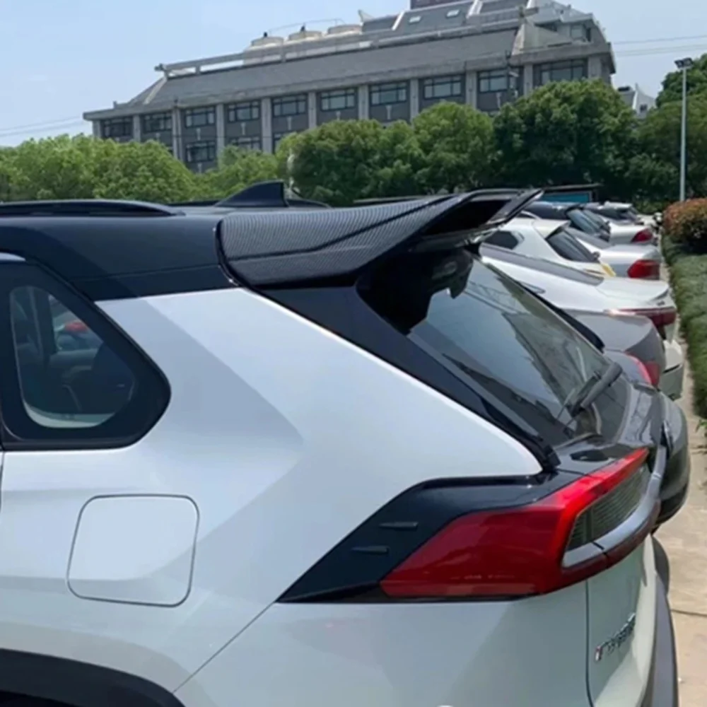 Para Toyota Rav 4 2020 spoiler material ABS de alta calidad alerón trasero de coche prensa imprimación color