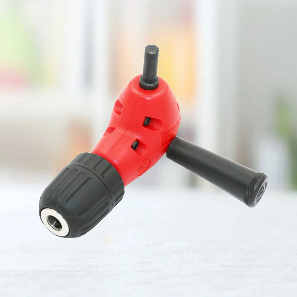 Electric Right Angle Drill Attachment 90 Degree with Triangular Handle Aluminum Alloy for Tight Spaces Hard Reach