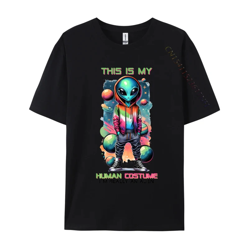 

Copy Of Alien In Space T-shirt Funny Coupons Short Sleeve Printed On T Shirts All Cotton Men Tops & Tees Casual