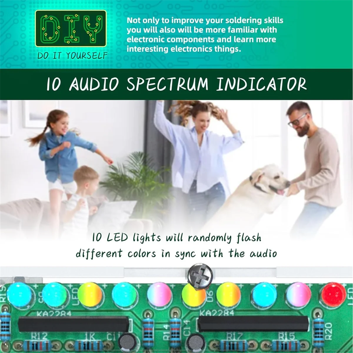 مجموعة راديو FM A79G، راديو لمشاريع اللحام DIY لتعلم تعليم الجذعية والتعليم هدية مثالية للعائلة والأصدقاء