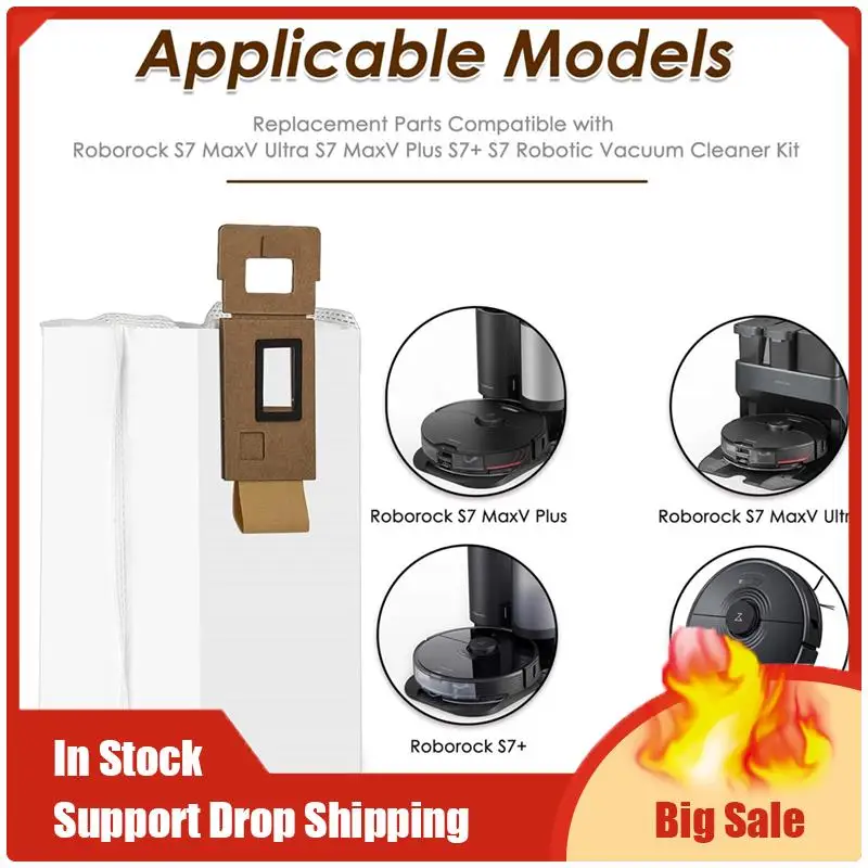 

Лучшие предложения, 12 шт., аксессуары, вакуумные мешки для Roborock S7 S7+ S7 Maxv S7 Maxv Plus S7 Maxv Ultra T7S T7S Plus, роботизированные мешки для пыли