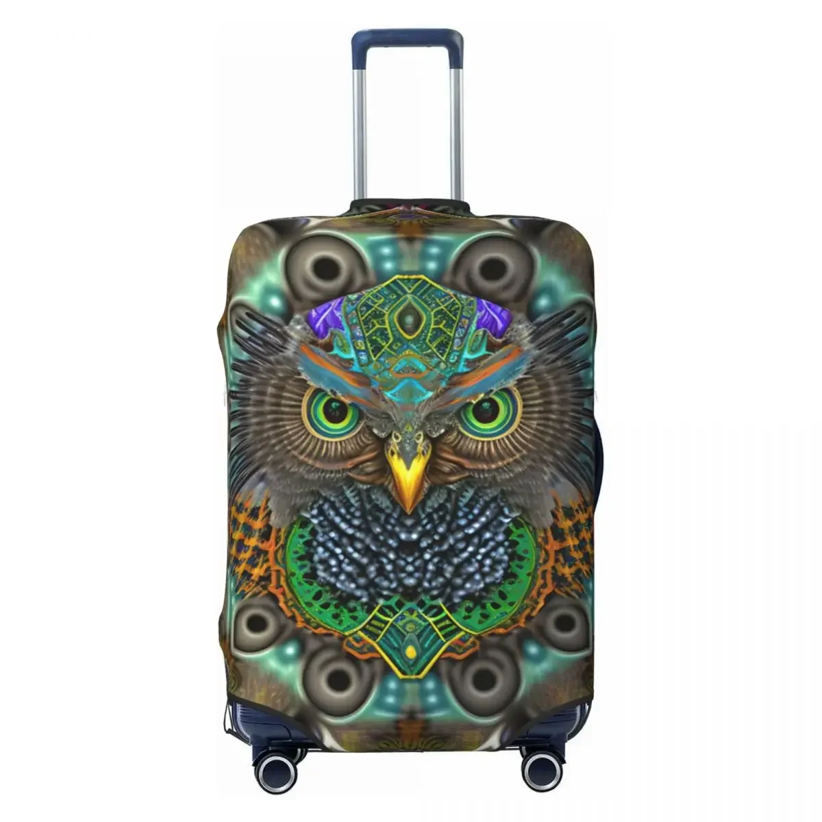 Owl Of The Bright Print Luggage Protective Dust Covers Elastic Waterproof 18-32inch Suitcase Cover Travel Accessories