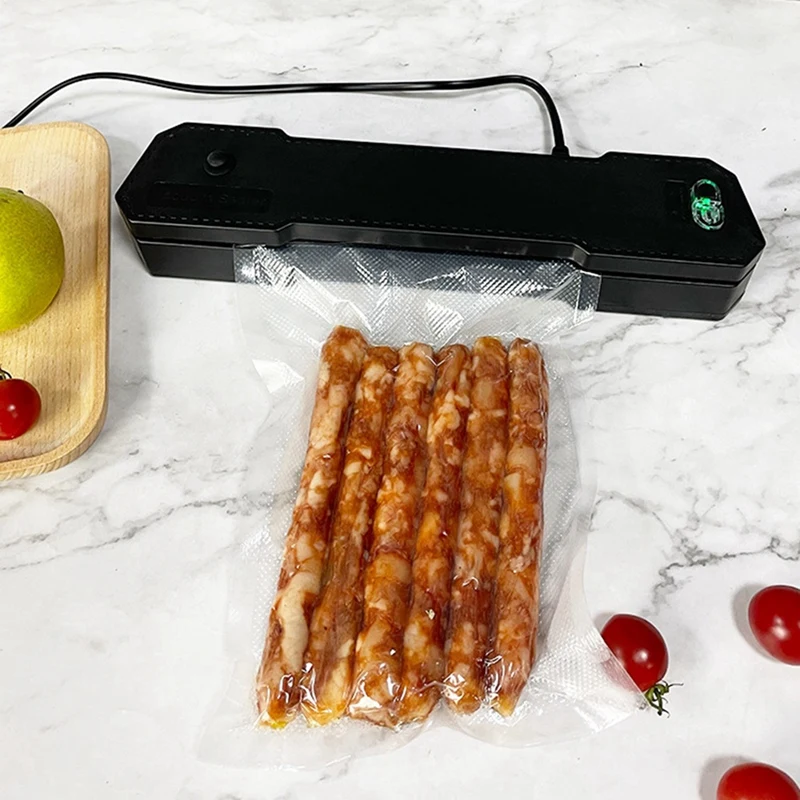 Vacuum Sealing Machine Food Preservation-Vacuum Sealer Machine With Build-In Cutter Automatic Air Sealing System,US Plug