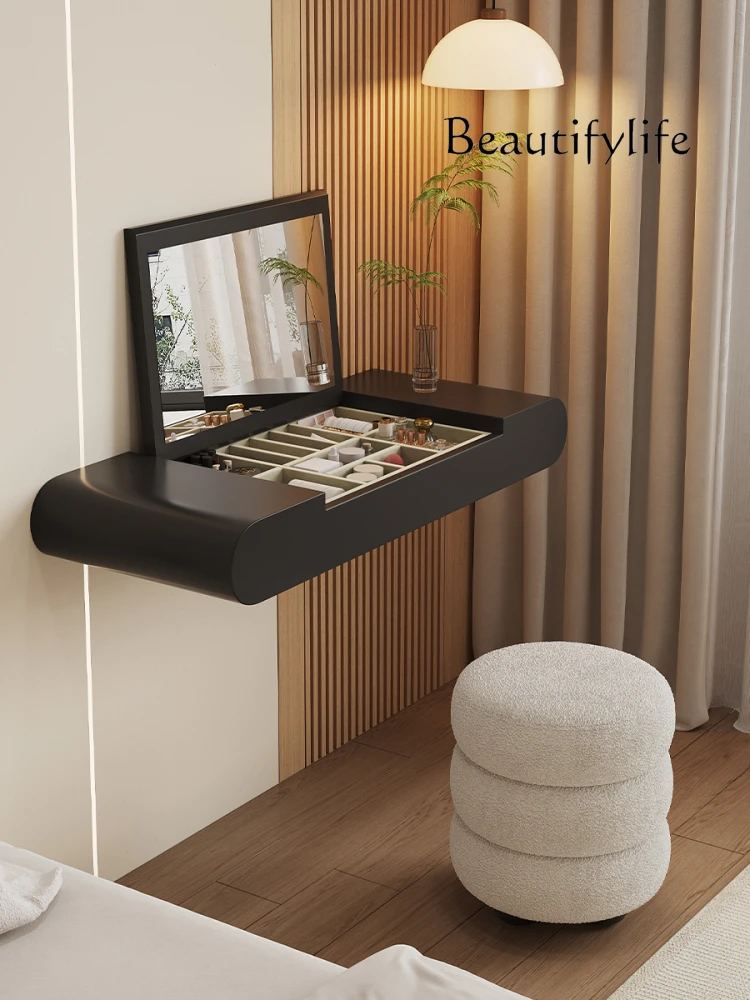 Kommode aus massivem Holz, platzsparend, für Schlafzimmer, modern, schlicht, leicht, luxuriös, Schminktisch, Aufbewahrungsschrank, Schminktisch