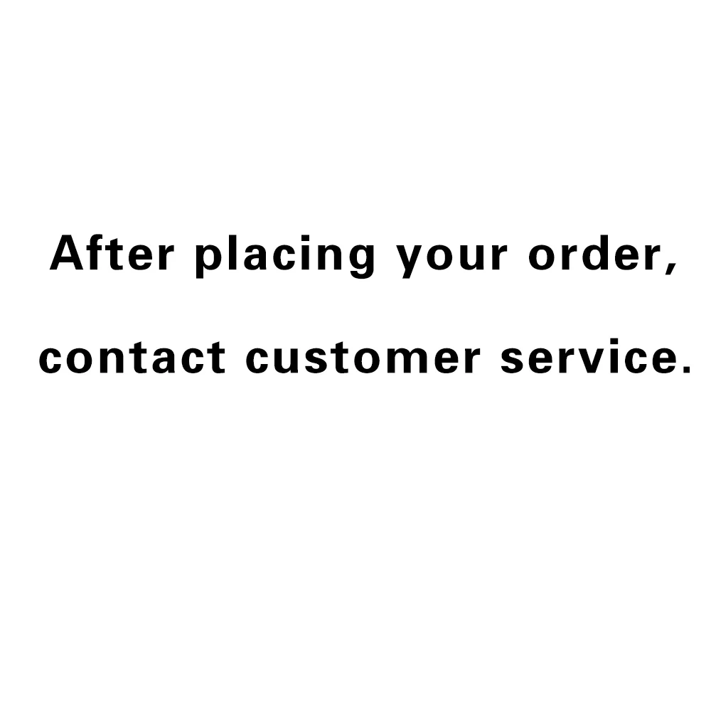 After placing your order, contact customer service.