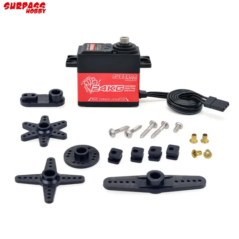 SURPASS Hobby S2400BL 24KG Brushless Digital High Speed ​​Metal Gear Mini Servo For RC Toy Car