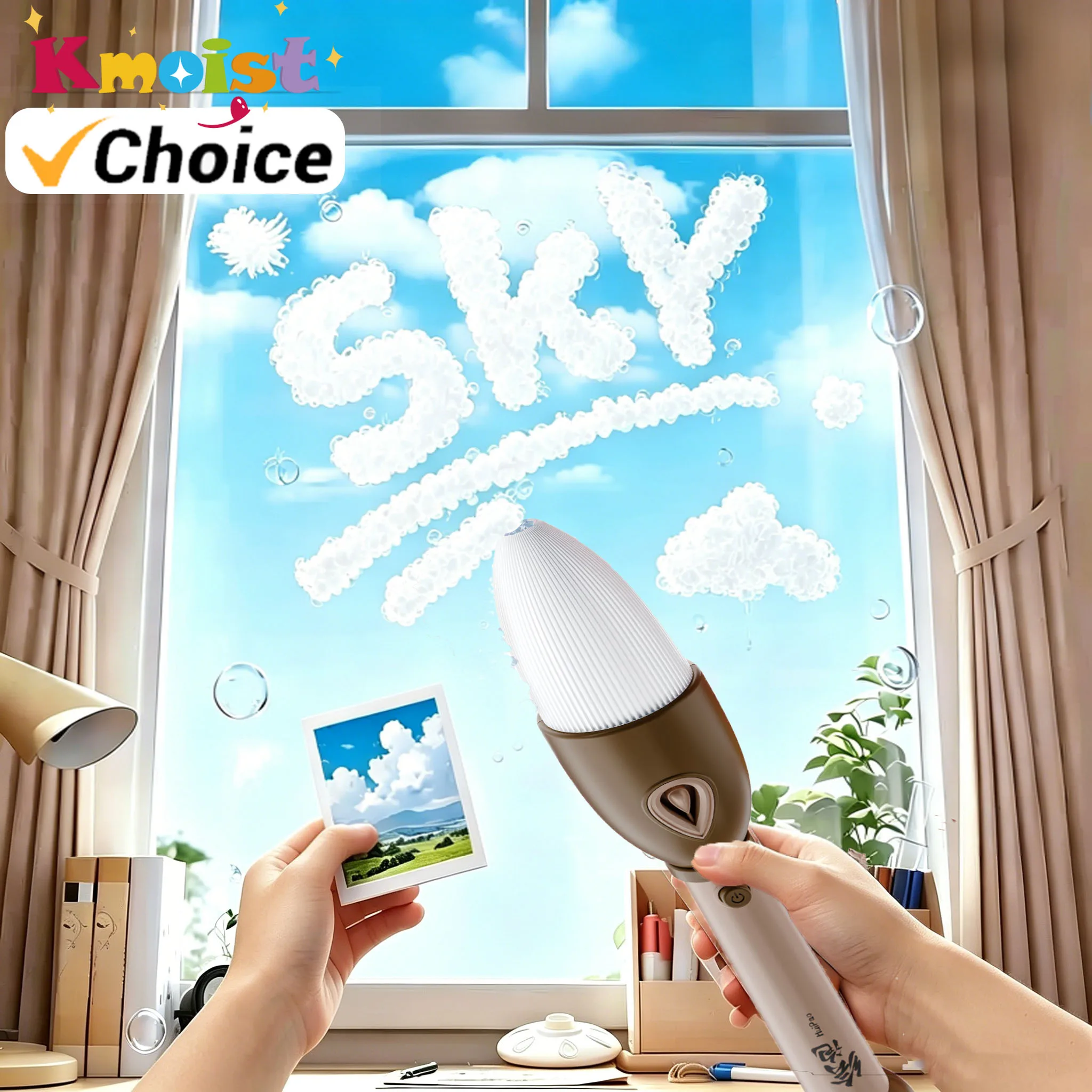 

Brush Bubbles Stick Blower Write Drawing Children's Outdoor Fully Automatic Handheld Bubbles Machine Toys for Kids Party Gifts