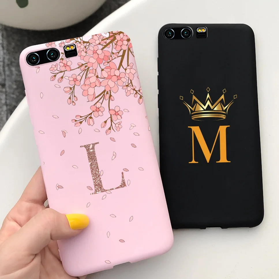 For Honor 9 Case Silicone Cover Soft TPU Fashion Letters Flowers Painted Bumper For Huawei Honor9 STF-L09 Back Cover Funda 5.15