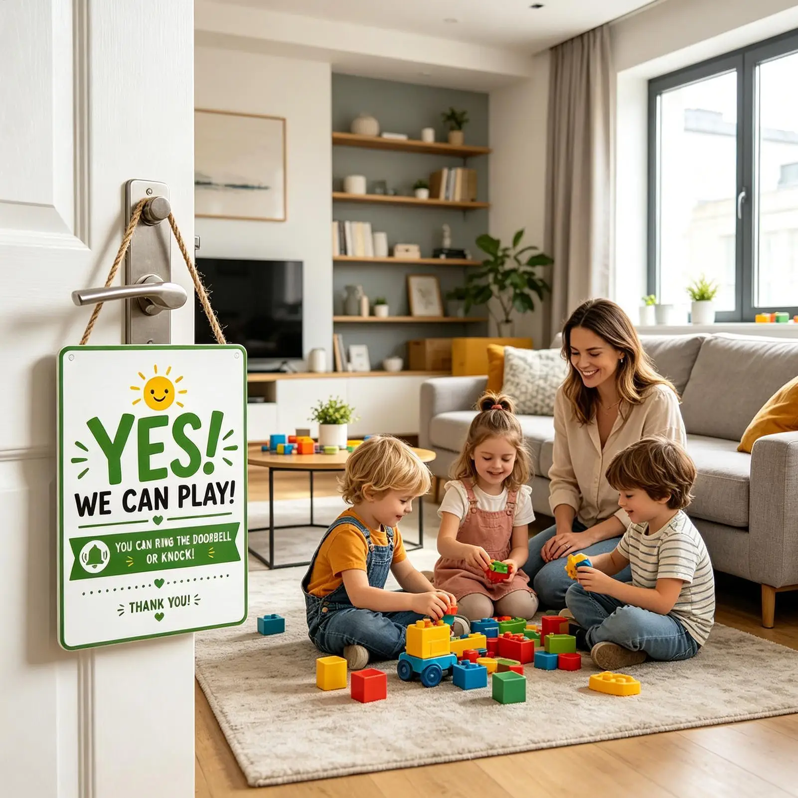 Door Hanger Metal Double Sided Summer Quiet Time Door Sign For Indoor Outdoor Garden Yard Grass Family Kids Nap Home Homework