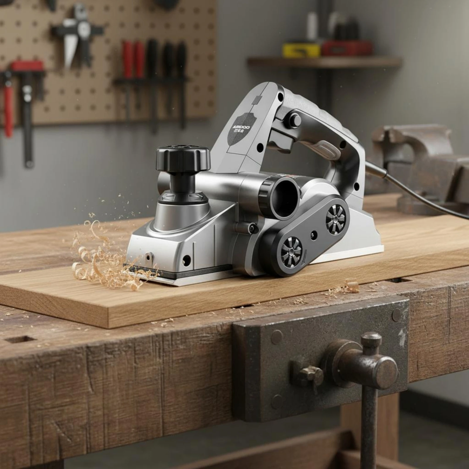 Electric Hand Planer Multi-Functional Handheld Electric Planer Carpentry Finishing Tool Efficient Heat Dissipation for Work Site